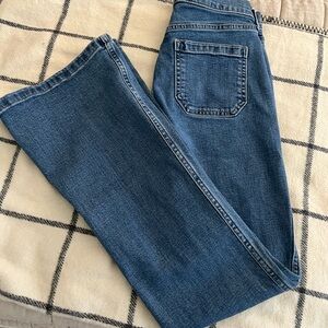 GAP Women's 70s Flare Jeans in Blue